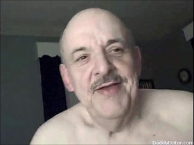 Gay Grandpa Eats Cum